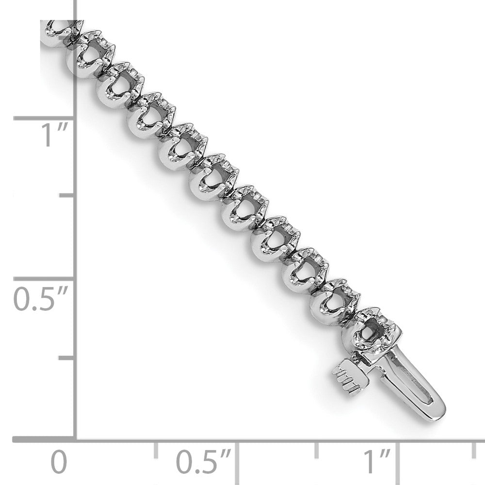 14k White Gold Tennis Bracelet Mounting