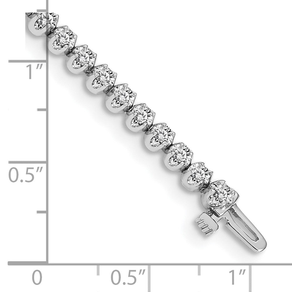 14k White Gold VS Diamond Tennis Bracelet