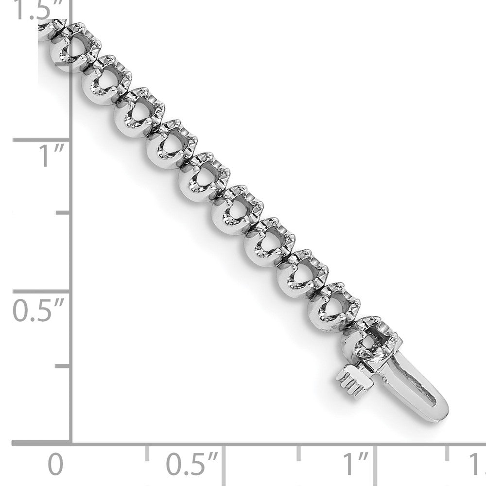 14k White Gold Tennis Bracelet Mounting