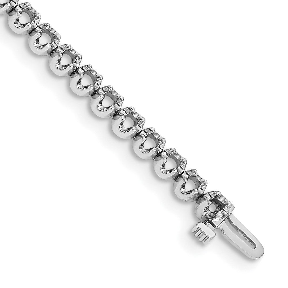 14k White Gold Tennis Bracelet Mounting