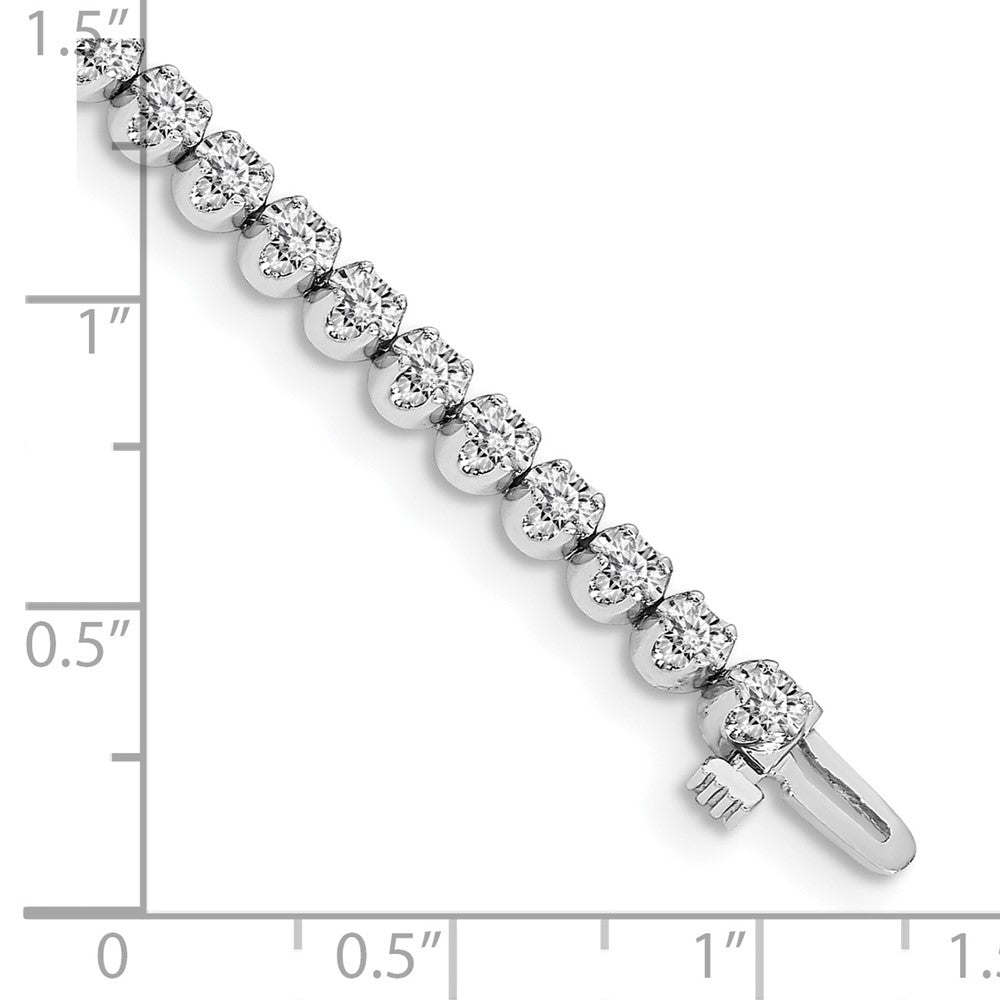 14k White Gold VS Diamond Tennis Bracelet