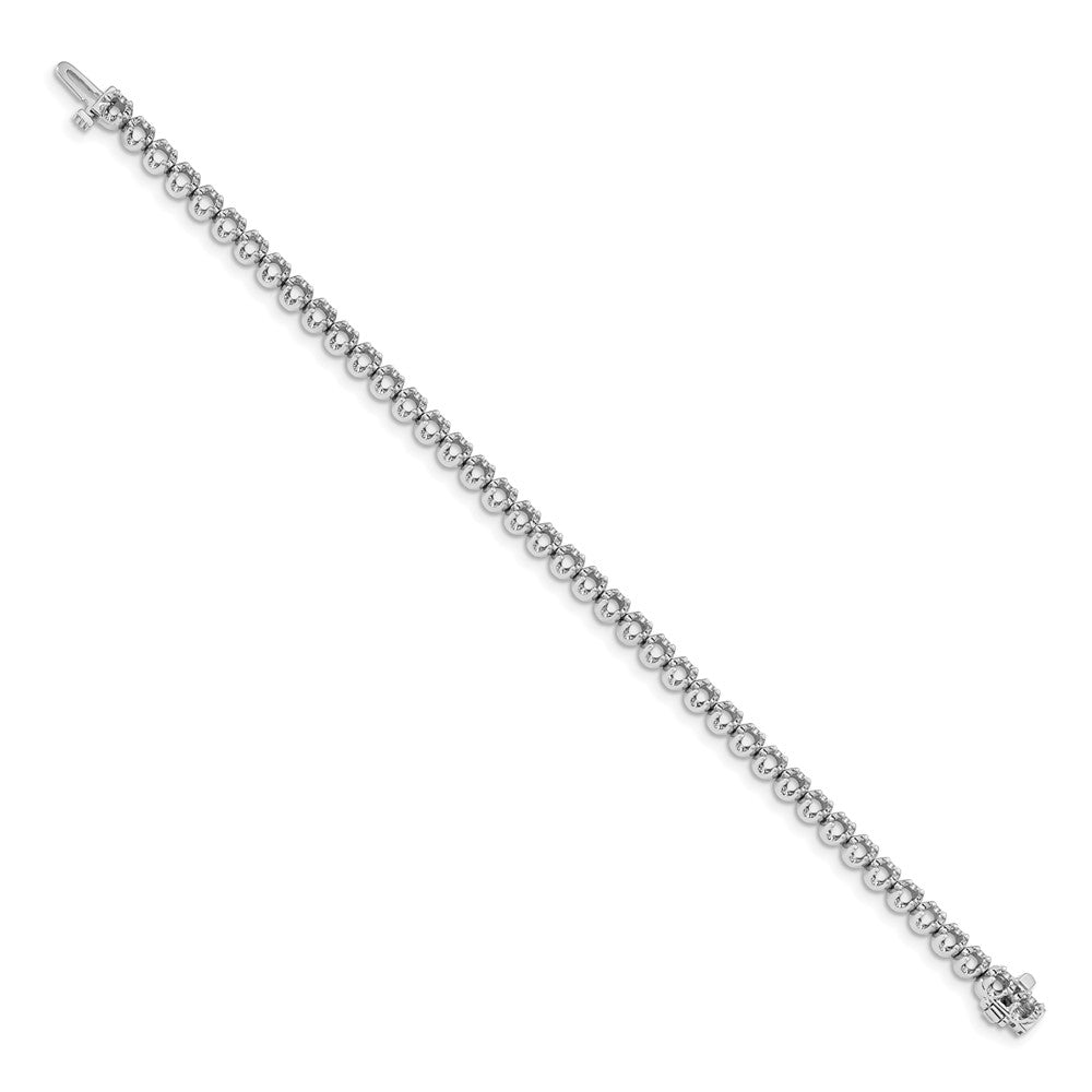 14k White Gold Tennis Bracelet Mounting