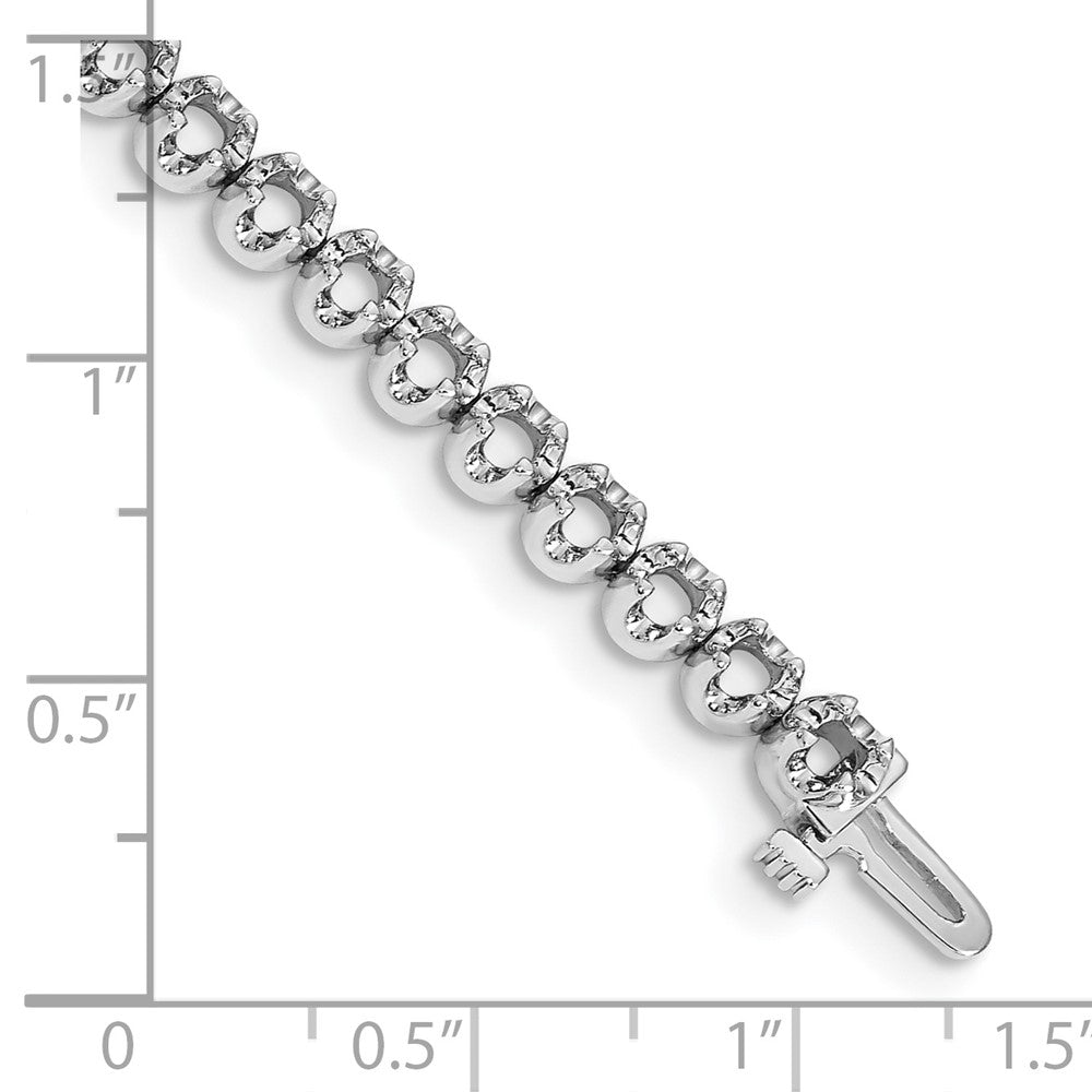 14k White Gold Tennis Bracelet Mounting