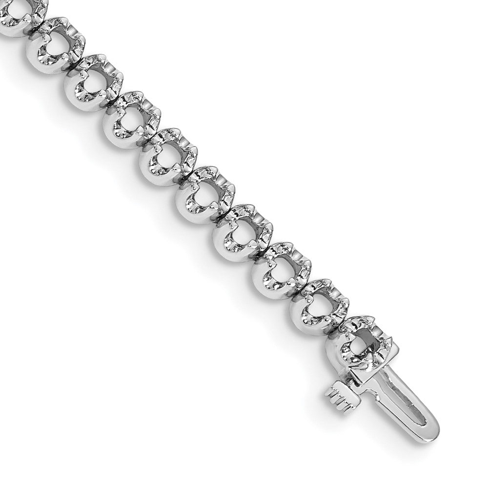 14k White Gold Tennis Bracelet Mounting
