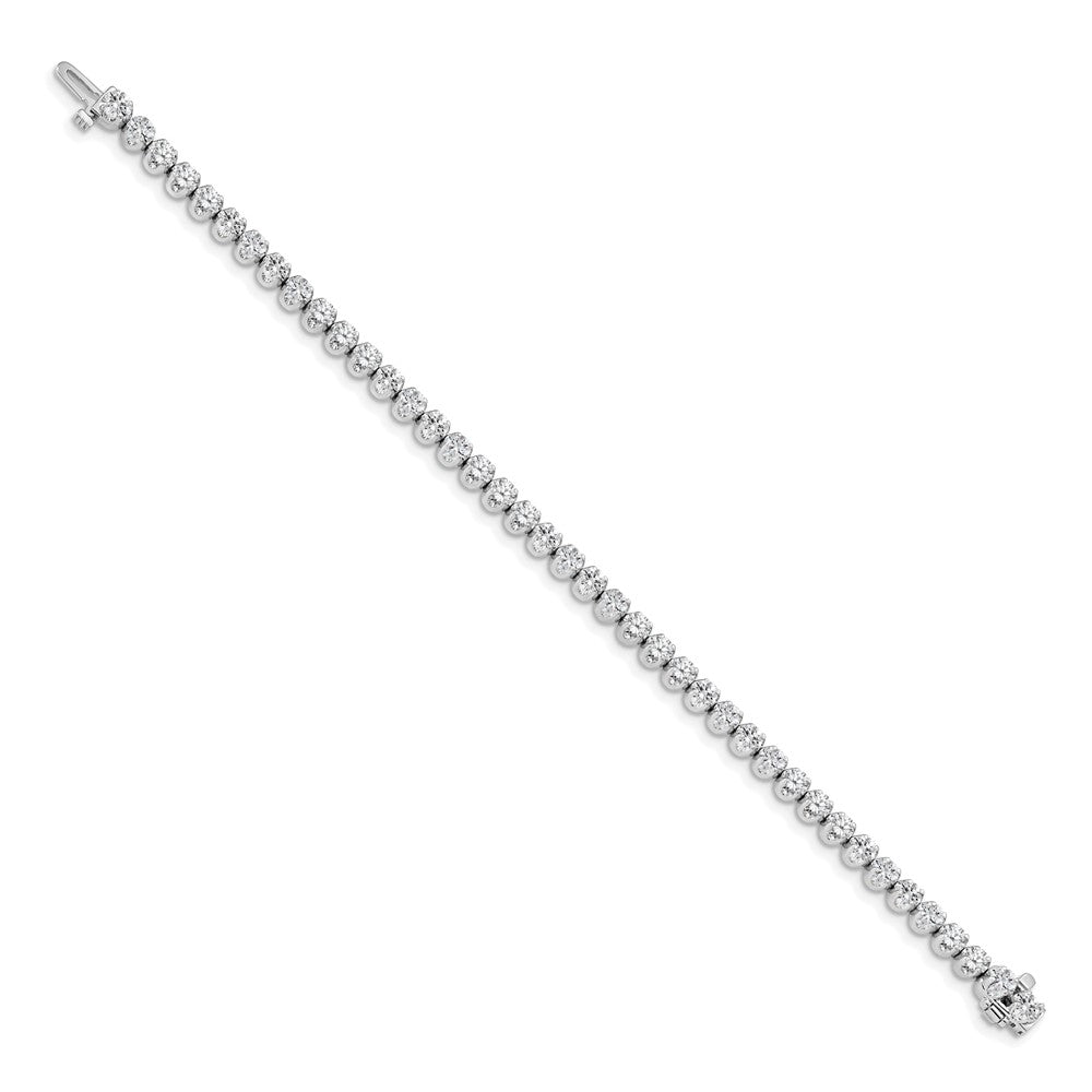 14k White Gold AA Diamond Tennis Bracelet