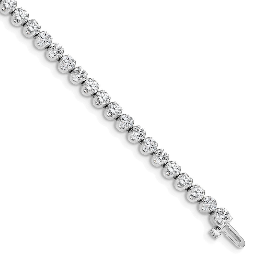 14k White Gold AA Diamond Tennis Bracelet