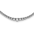 14k White Gold Graduating Diamond Necklace Mounting