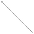 14k White Gold 3mm Round Diamond Bracelet