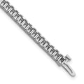 14k White Gold 2.5mm Princess 6.6ct Diamond Tennis Bracelet Mounting