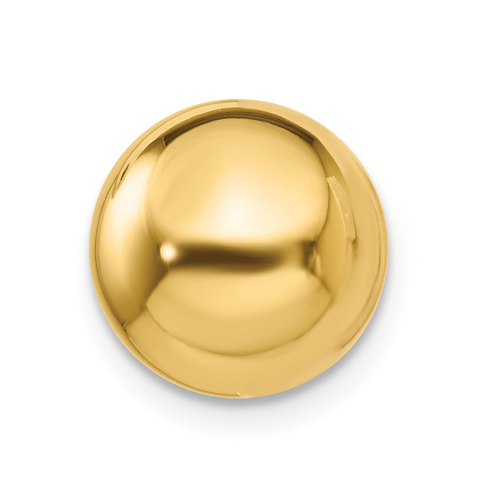 Single 14k Polished 10mm Ball Post Earring