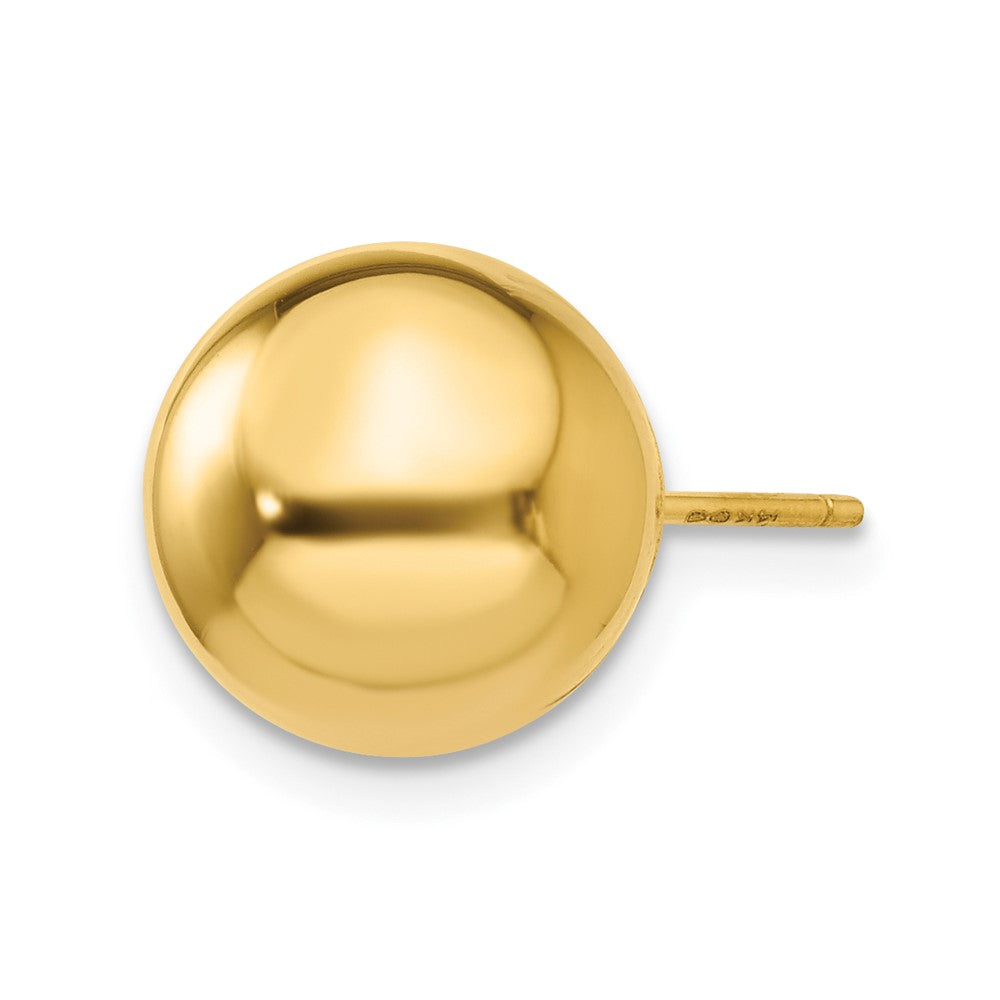 Single 14k Polished 10mm Ball Post Earring
