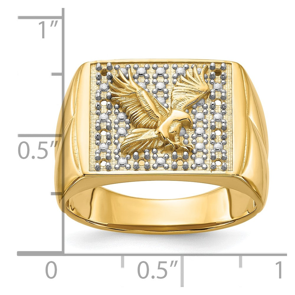 14k Men's Eagle Ring Mounting