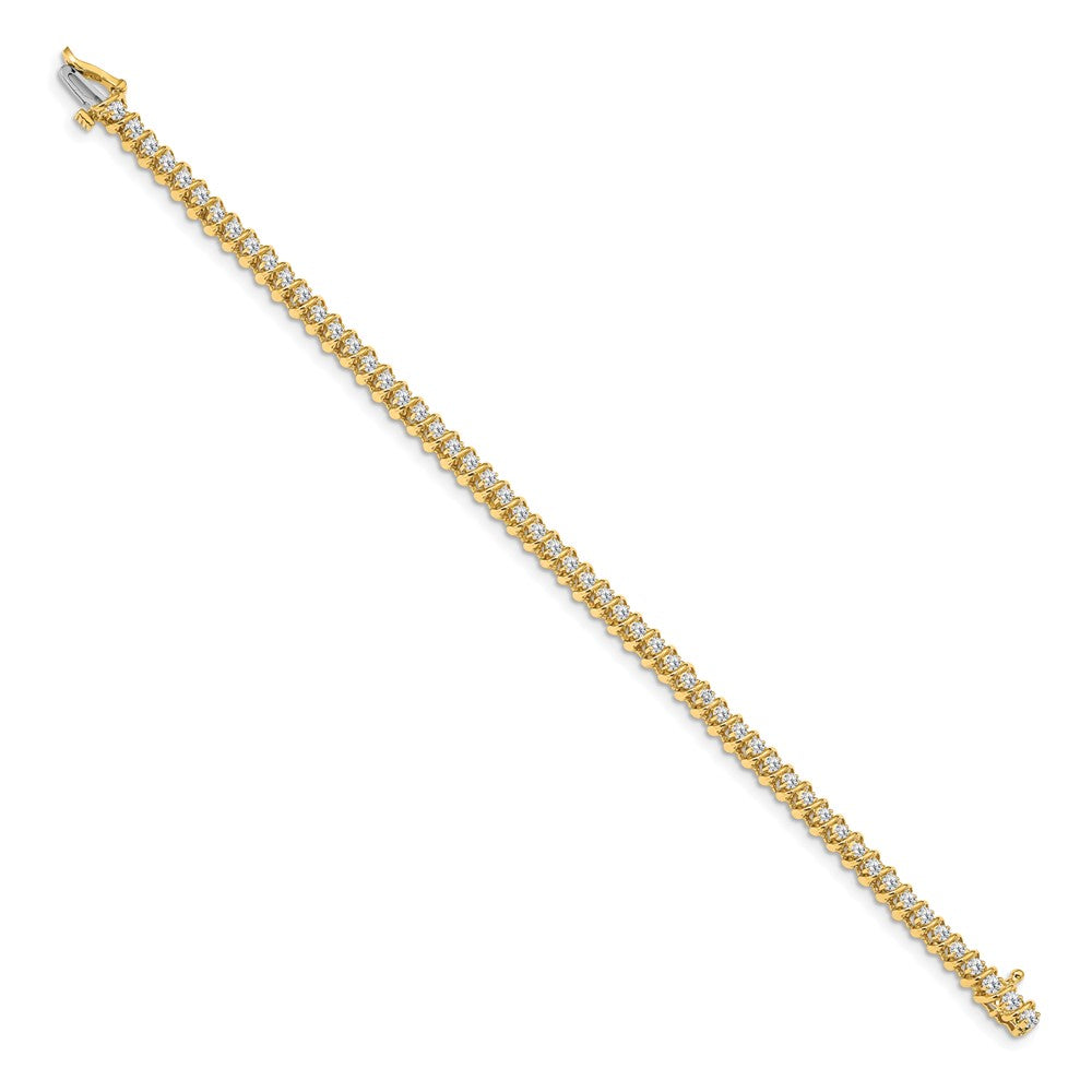 14k AAA Diamond Tennis Bracelet