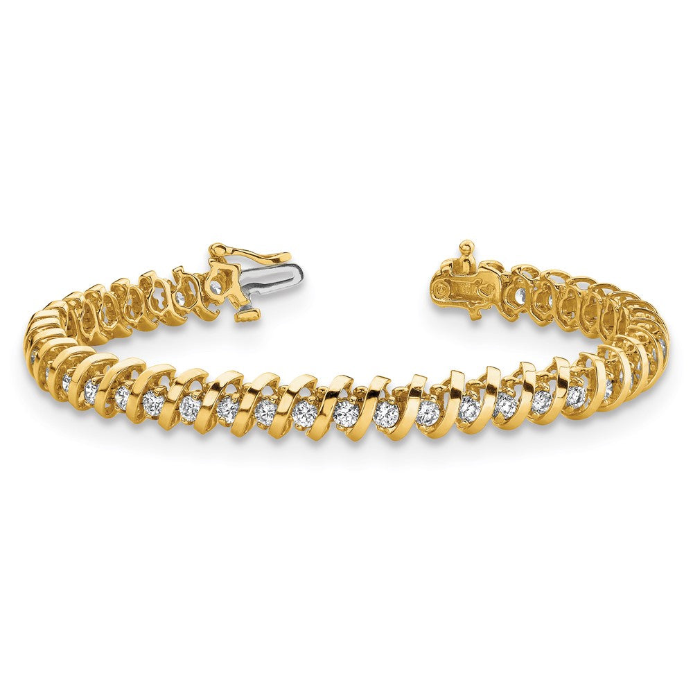 14k 1.6 Round Diamond Tennis Bracelet Mounting