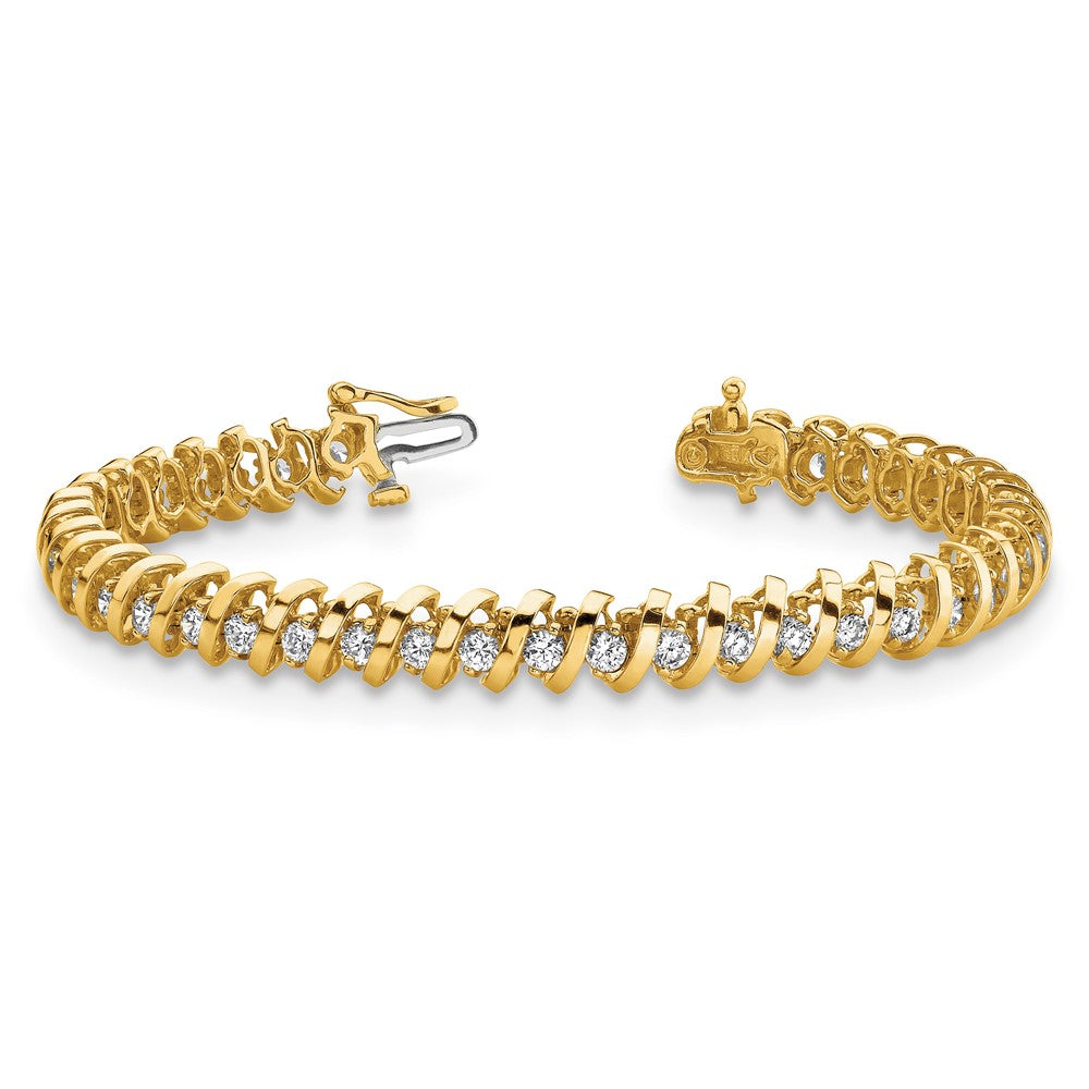 14k AA Diamond Tennis Bracelet