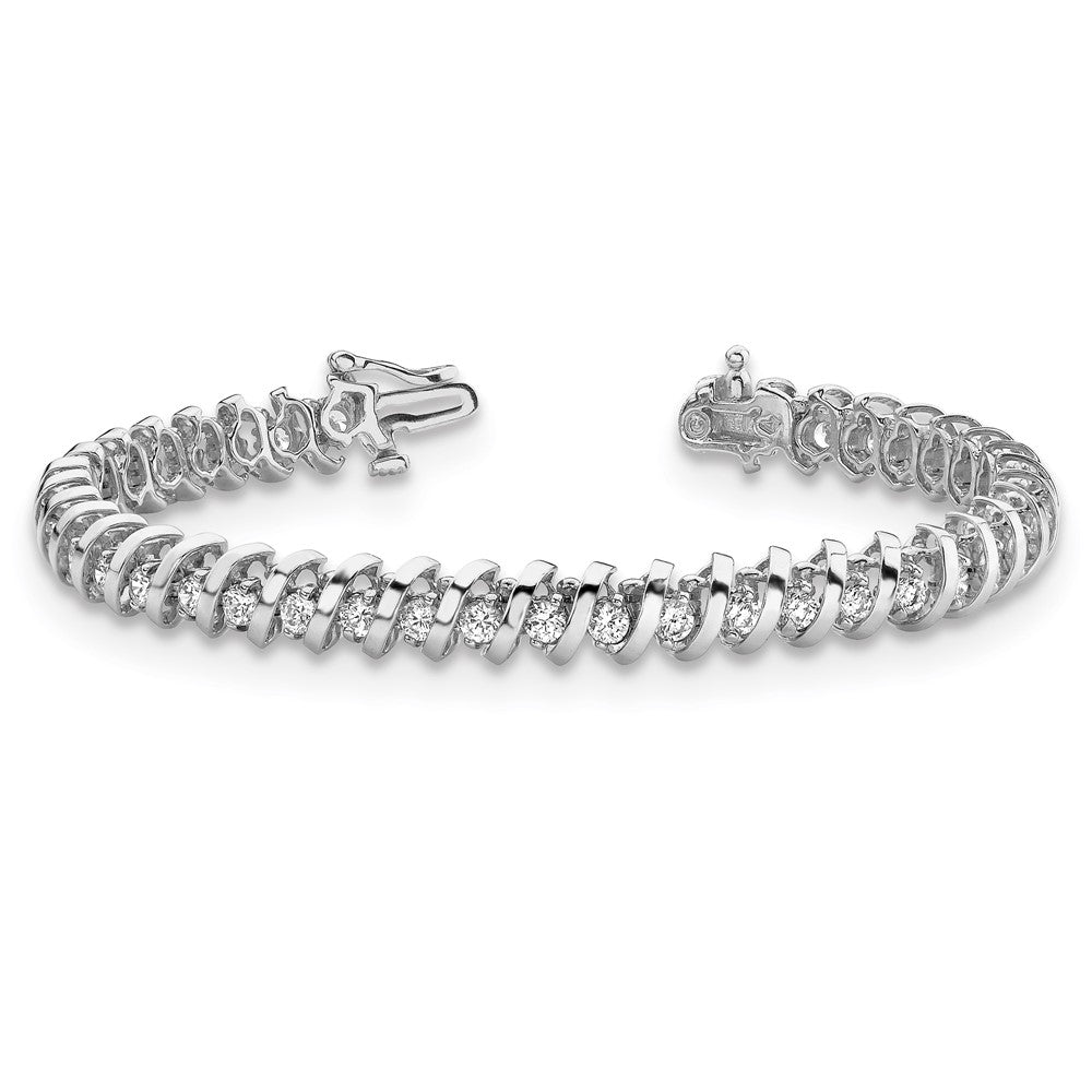 14k White Gold VS Diamond Tennis Bracelet