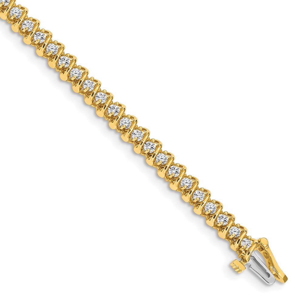 14k AA Diamond Tennis Bracelet