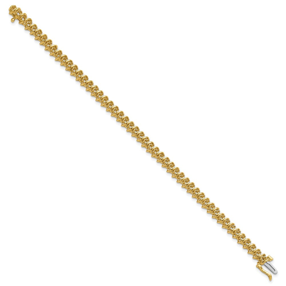 14k 2.1 Round Diamond Tennis Bracelet Mounting