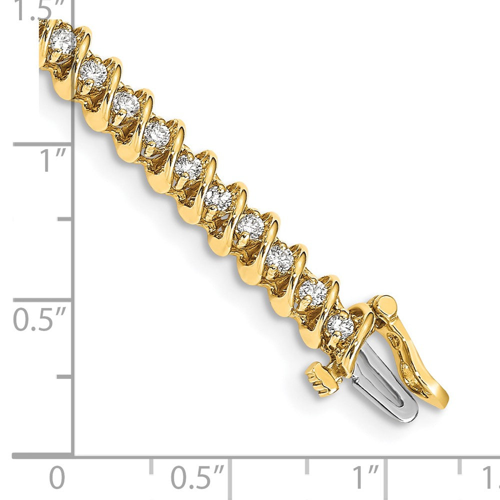 14k AAA Diamond Tennis Bracelet