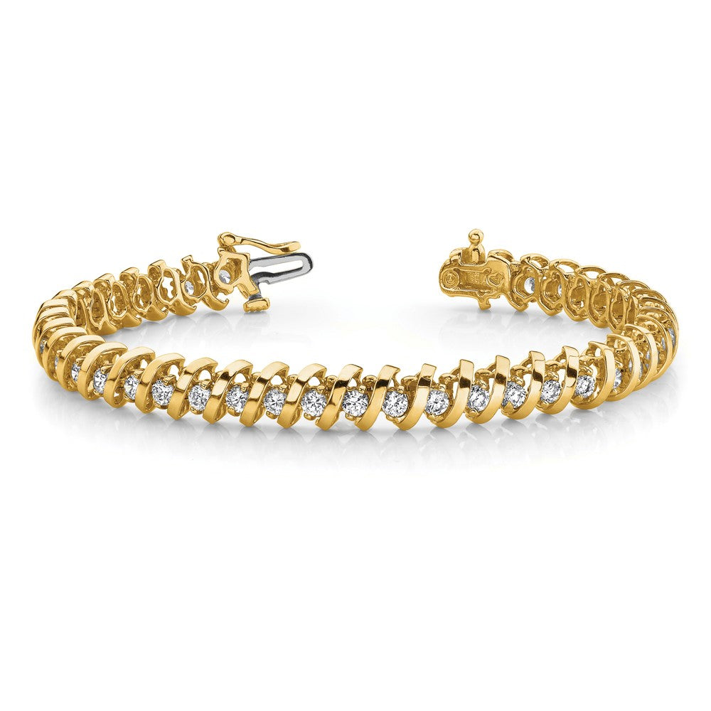 14k A Diamond Tennis Bracelet