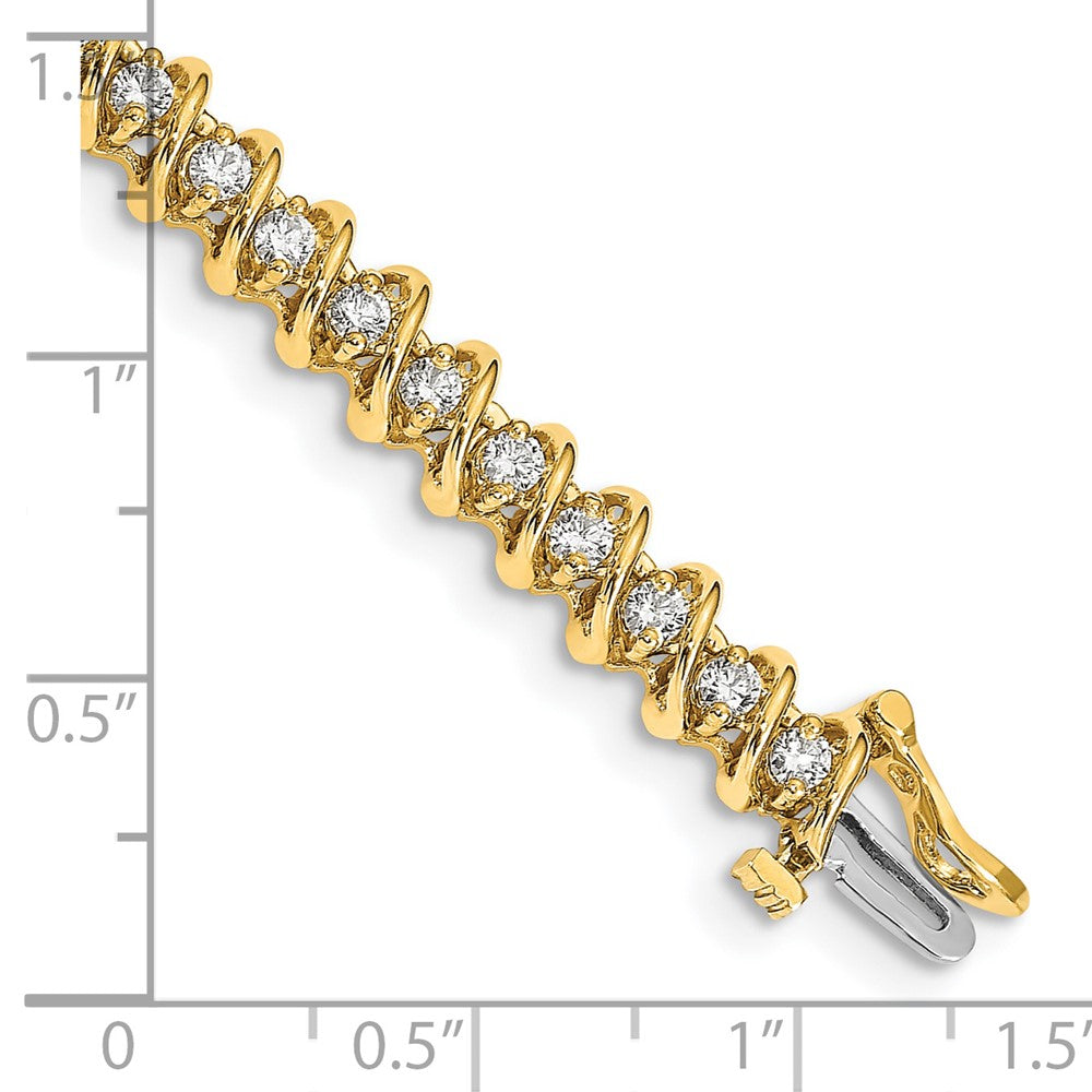 14k A Diamond Tennis Bracelet
