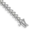 14k White Gold AA Diamond Tennis Bracelet