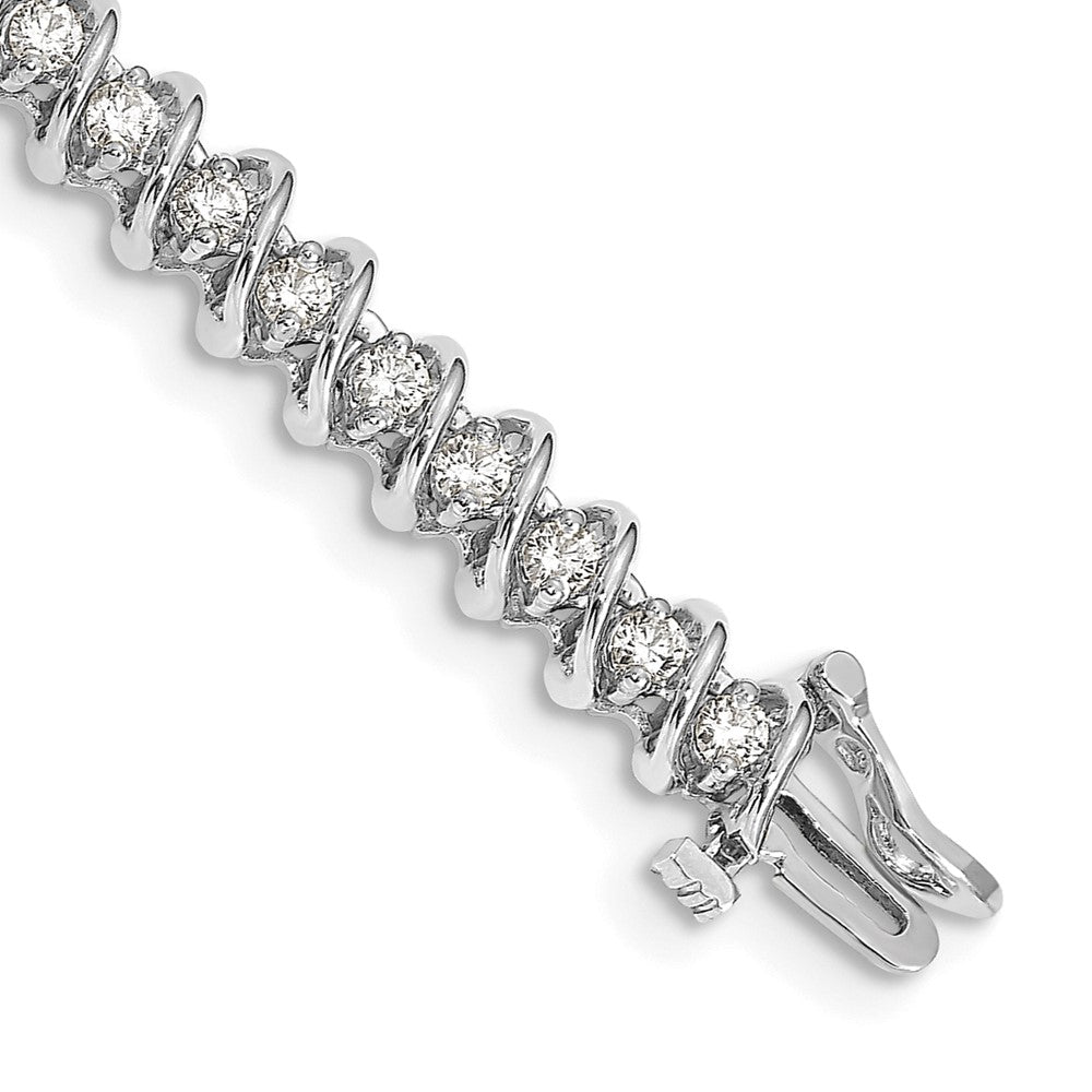 14k White Gold VS Diamond Tennis Bracelet