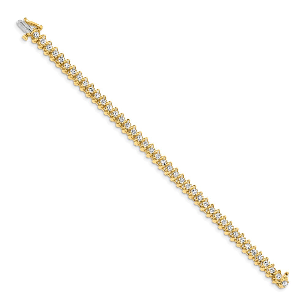 14k 2.7mm Diamond Tennis Bracelet Mounting