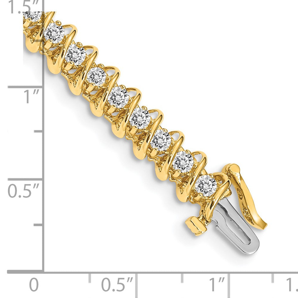 14k AAA Diamond Tennis Bracelet