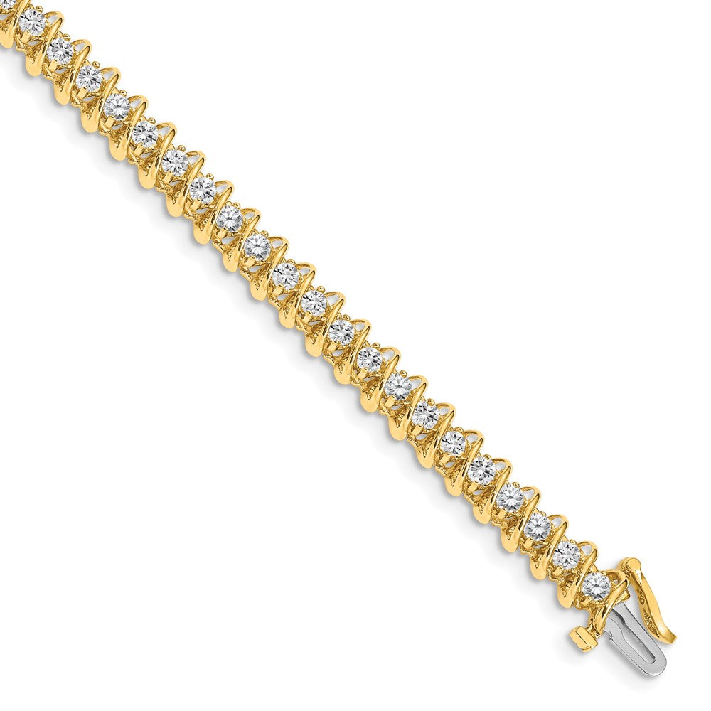 14k AAA Diamond Tennis Bracelet
