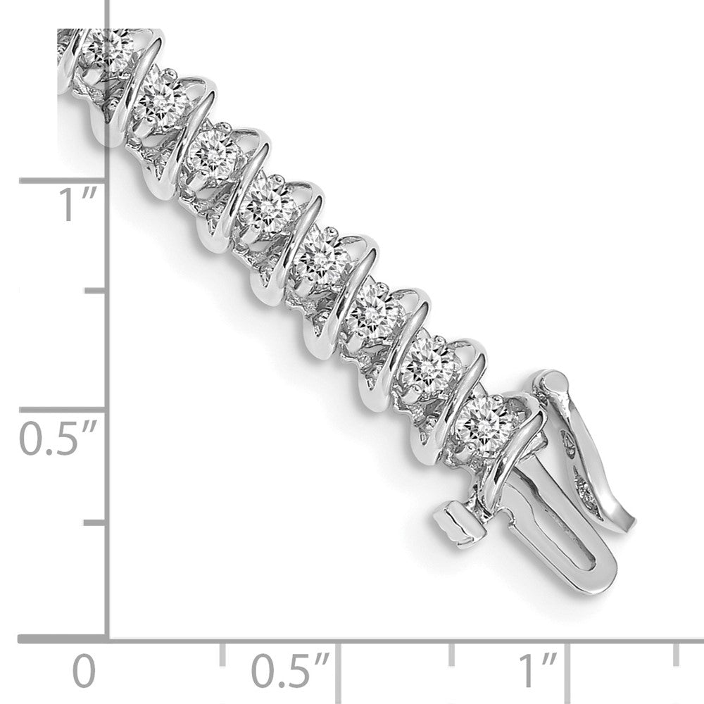 14k White Gold VS Diamond Tennis Bracelet