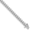 14k White Gold A Diamond Tennis Bracelet