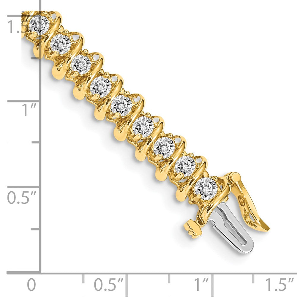 14k A Diamond Tennis Bracelet
