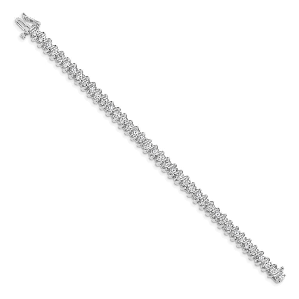 14k White Gold VS Diamond Tennis Bracelet