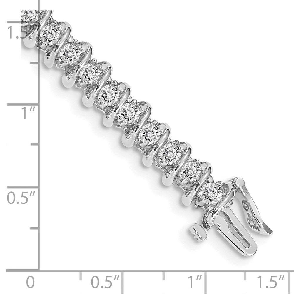 14k White Gold VS Diamond Tennis Bracelet