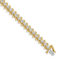 14k AAA Diamond Tennis Bracelet