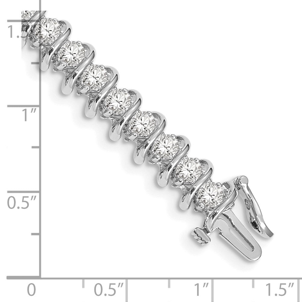 14k White Gold VS Diamond Tennis Bracelet