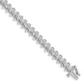 14k White Gold 3.3mm Tennis Bracelet Mounting