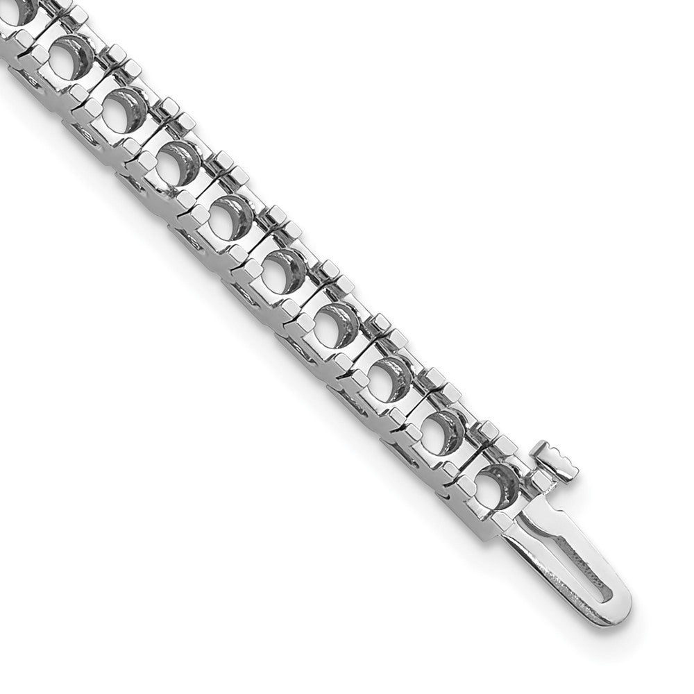 14k White Gold Tennis Bracelet Mounting