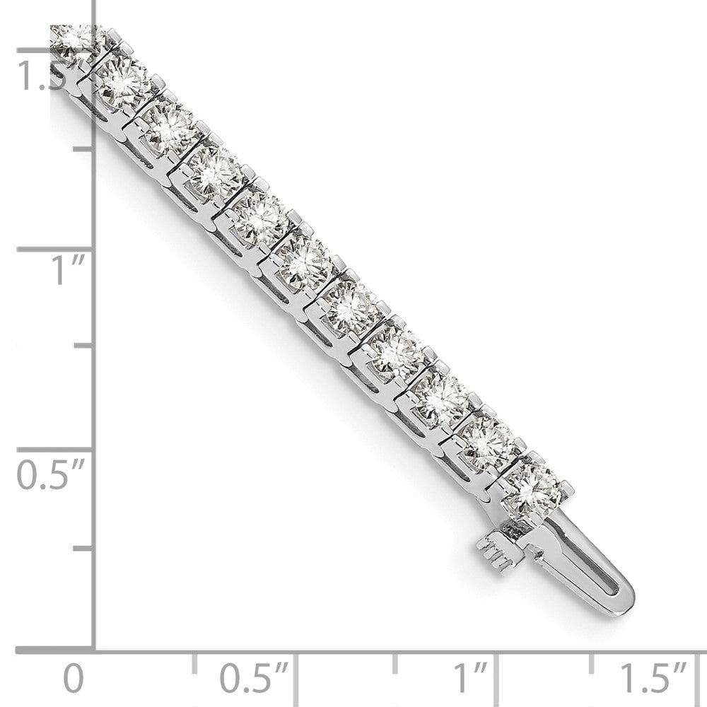 14k White Gold AAA Diamond Tennis Bracelet