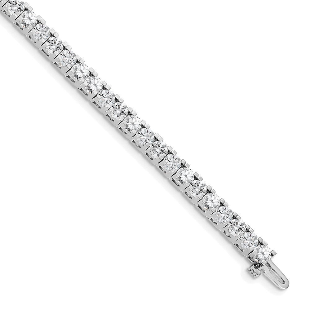 14k White Gold AAA Diamond Tennis Bracelet