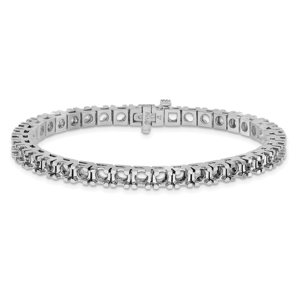 14k White Gold Tennis Bracelet Mounting