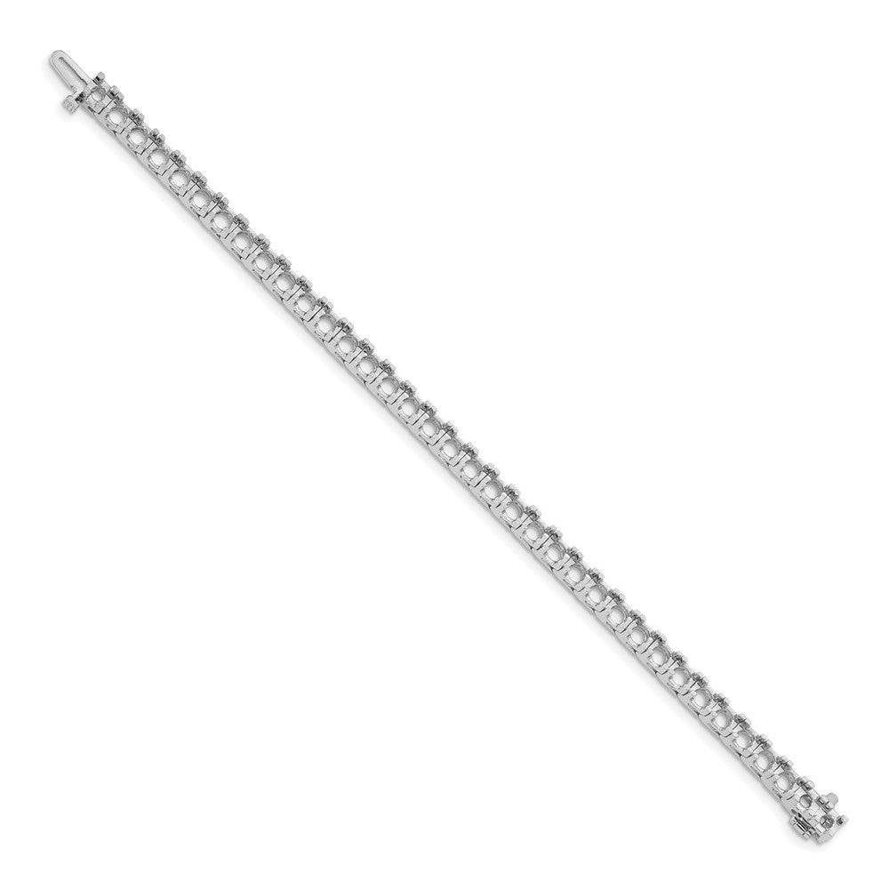 14k White Gold Tennis Bracelet Mounting