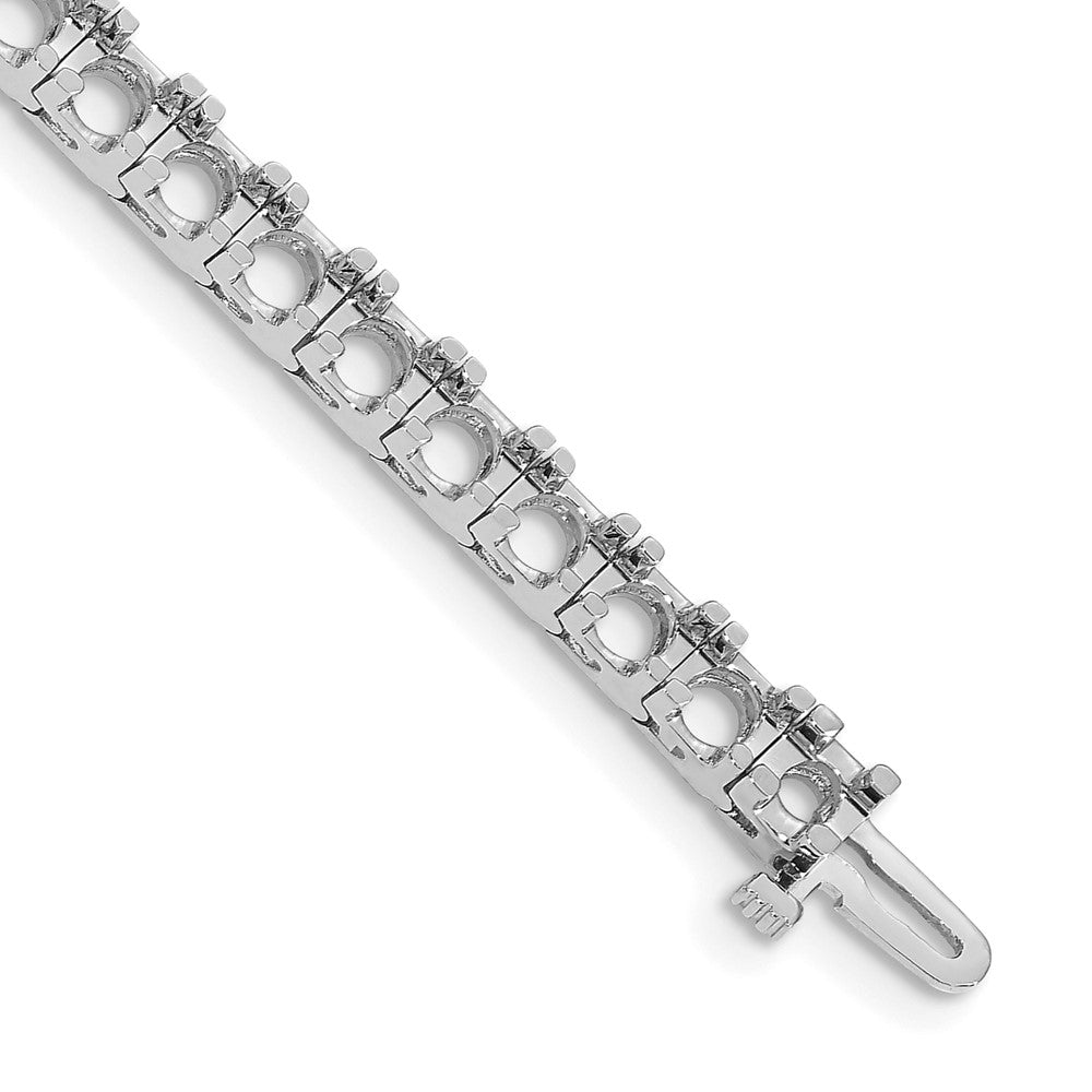 14k White Gold Tennis Bracelet Mounting