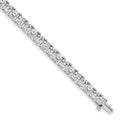 14k White Gold A Diamond Tennis Bracelet