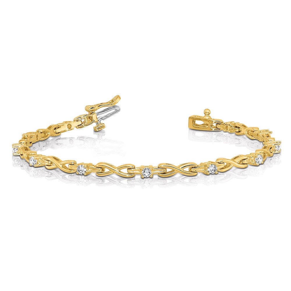 14k AAA Diamond Tennis Bracelet