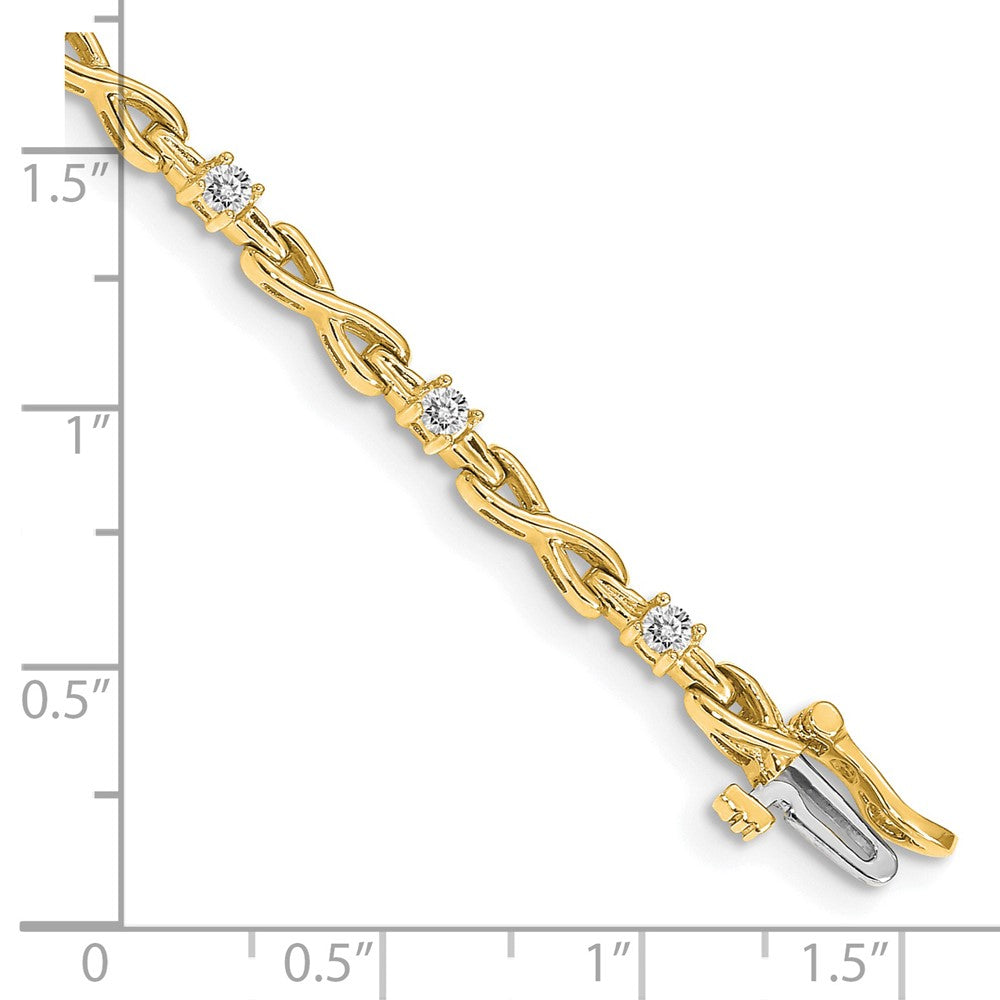 14k A Diamond Tennis Bracelet
