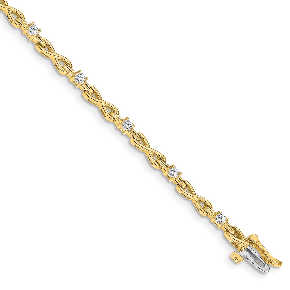 14k A Diamond Tennis Bracelet