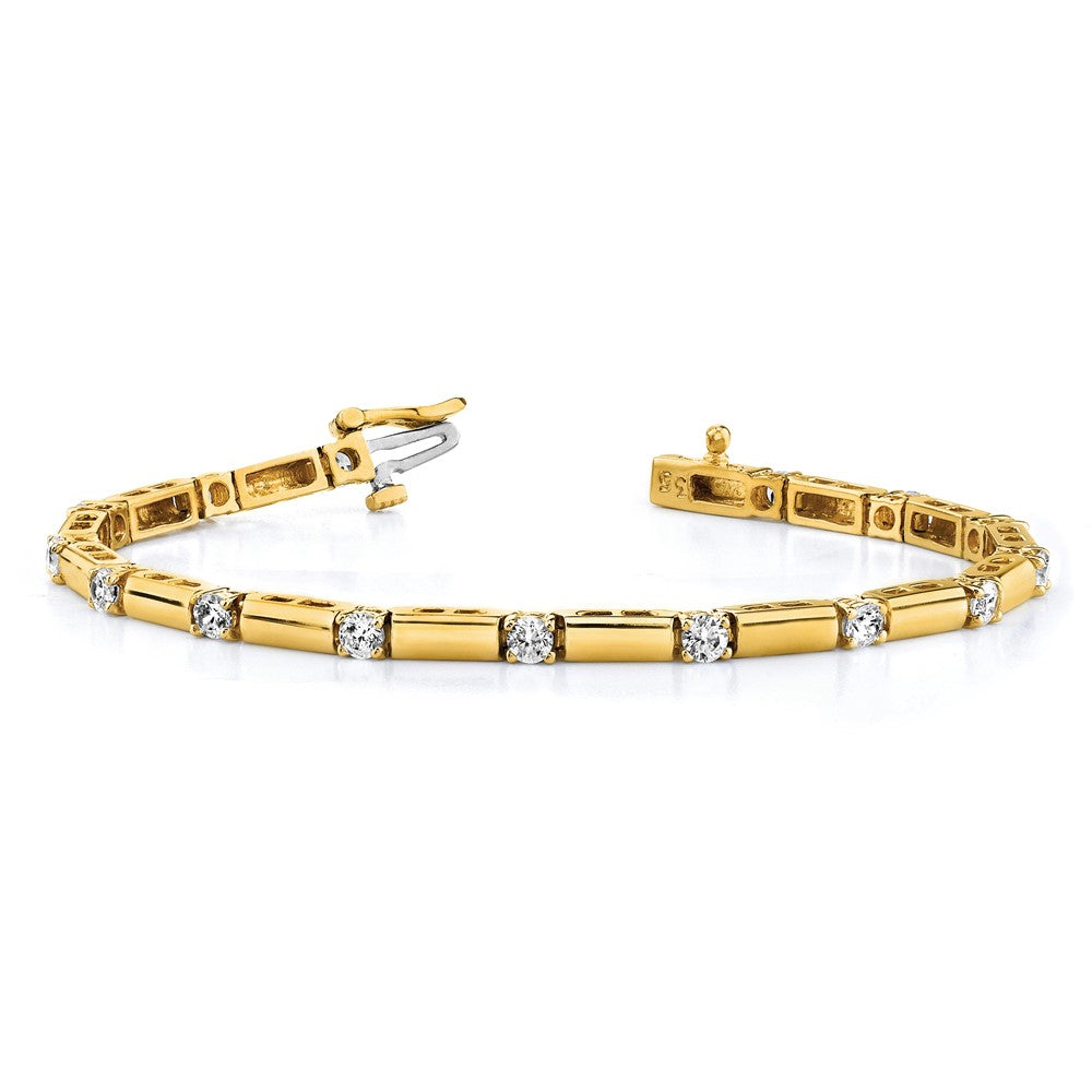 14k AAA Diamond Tennis Bracelet