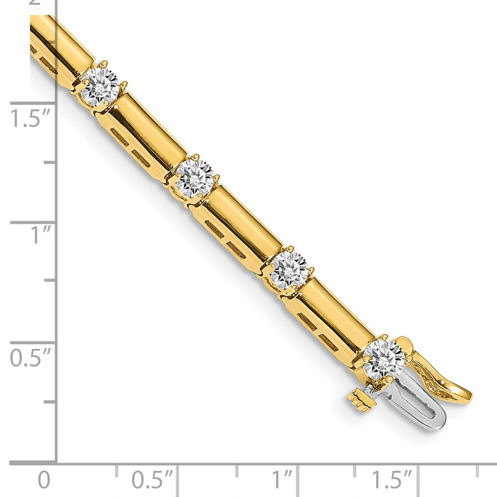 14k AAA Diamond Tennis Bracelet